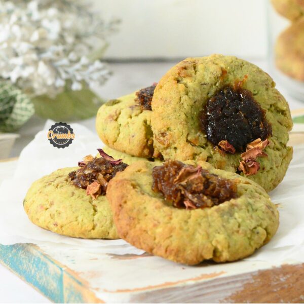 Rose gulukand cookies