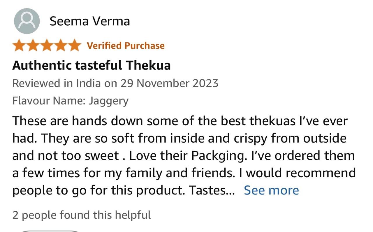 Crumbs De Paris - Happy Customer