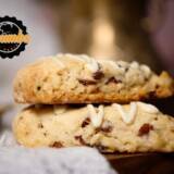Buttery, flaky cranberry scones with juicy fruit bursts and citrus zest a perfect tea-time indulgence