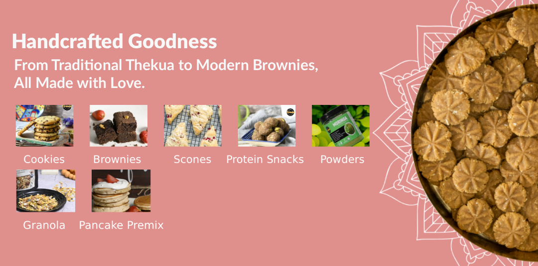 Authentic Bihari Thekua, Artisan Cookies, Protein Brownies & Wholesome Baking Mixes Shipping Worldwide